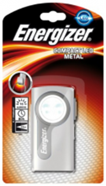 Image sur LAMPE TORCHE COMPACT LED METAL 2XAA