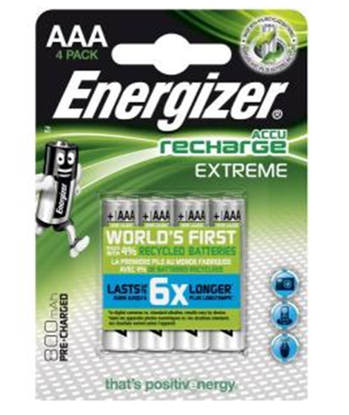Image sur PILES EXTREME AAA 800MAH RECHARGEABLE 4PC