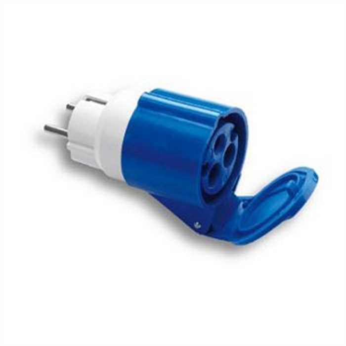 ADAPTATEUR 16A 2P+T VERS CEE 16A 3P 230V ADAPTATEUR 16A 2P+T VERS CEE 16A 3P 230V