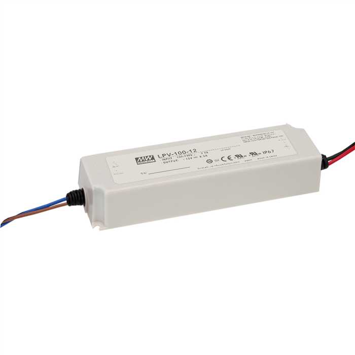 ALIMENTATION LED 12V 10-100W NON DIMMABLE IP67 ALIMENTATION LED 12V 10-100W NON DIMMABLE IP67
