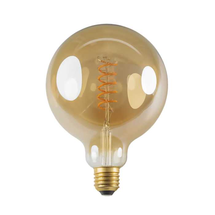 AMPOULE LED G125 FILAMENT TORSADE E27 5W 822 AMBRE DIM AMPOULE LED G125 FILAMENT TORSADE E27 5W 822 AMBRE DIM
