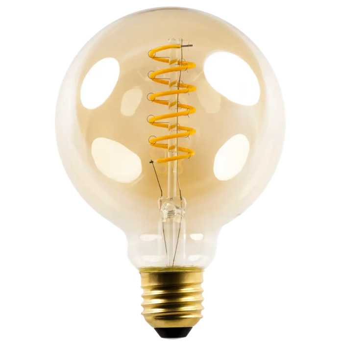 AMPOULE LED G95 A FILAMENT TORSADE E27 5W 822 AMBRE DIM AMPOULE LED G95 A FILAMENT TORSADE E27 5W 822 AMBRE DIM