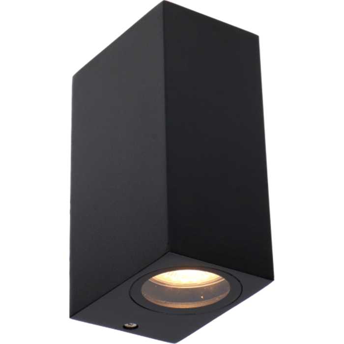 APPLIQUE CARREE UP&DOWN 2XGU10 NOIR IP44 APPLIQUE CARREE UP&DOWN 2XGU10 NOIR IP44