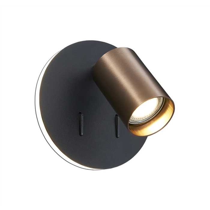 APPLIQUE LED "DUSK" GU10 + 5,5W 827 NOIR/BRONZE APPLIQUE LED "DUSK" GU10 + 5,5W 827 NOIR/BRONZE