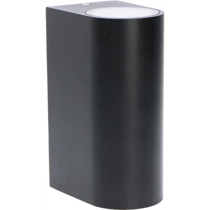 APPLIQUE RONDE UP/DOWN 2XGU10 NOIR IP44 APPLIQUE RONDE UP/DOWN 2XGU10 NOIR IP44