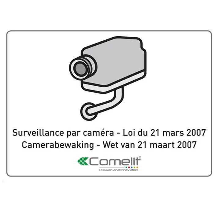 AUTOCOLLANT SURVEILLANCE PAR CAMERA 15X10CM AUTOCOLLANT SURVEILLANCE PAR CAMERA 15X10CM