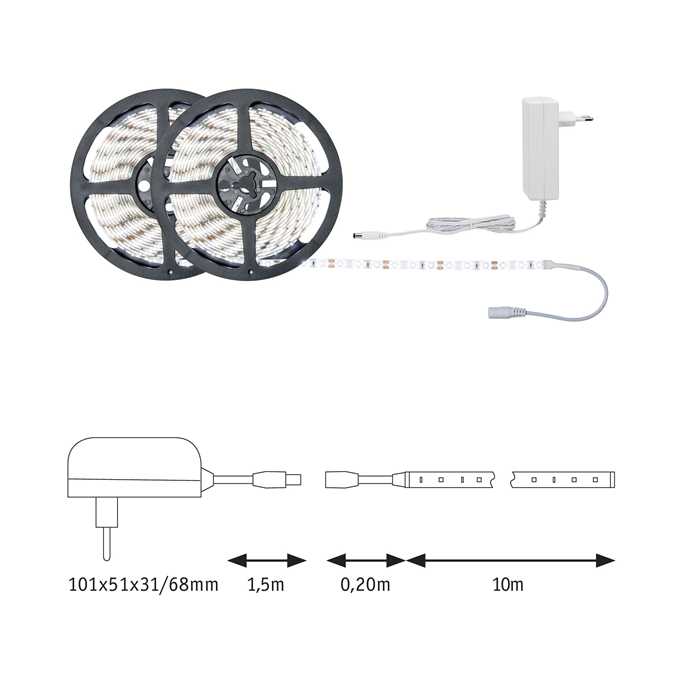 BANDEAU LED STRIP "SIMPLED" EN KIT 3W/M 865 10M BANDEAU LED STRIP "SIMPLED" EN KIT 3W/M 865 10M