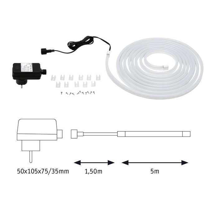 BANDEAU LED STRIP "SIMPLED OUTDOOR" EN KIT 4W/M 830 5M IP65 BANDEAU LED STRIP "SIMPLED OUTDOOR" EN KIT 4W/M 830 5M IP65