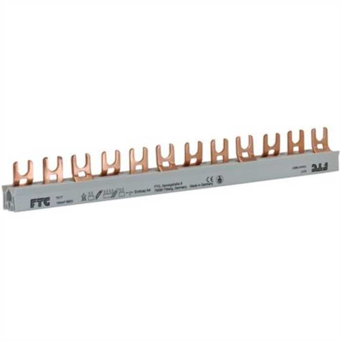 BARRETTE A PEIGNES 4P REPARTI FOURCHE 18 MODULES 10MM² BARRETTE A PEIGNES 4P REPARTI FOURCHE 18 MODULES 10MM²