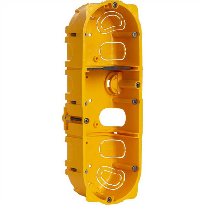 BATIBOX - BOITE D'ENCASTREMENT CLOISON CREUSE 3 POSTE BATIBOX - BOITE D'ENCASTREMENT CLOISON CREUSE 3 POSTE