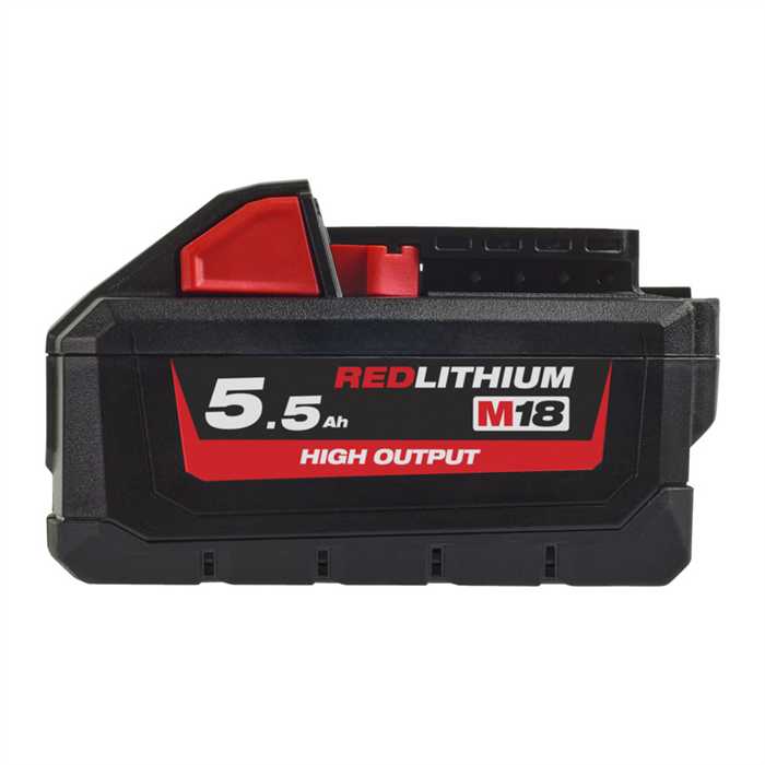 BATTERIE M18 HB5.5 HIGH OUTPUT 5.5Ah BATTERIE M18 HB5.5 HIGH OUTPUT 5.5Ah