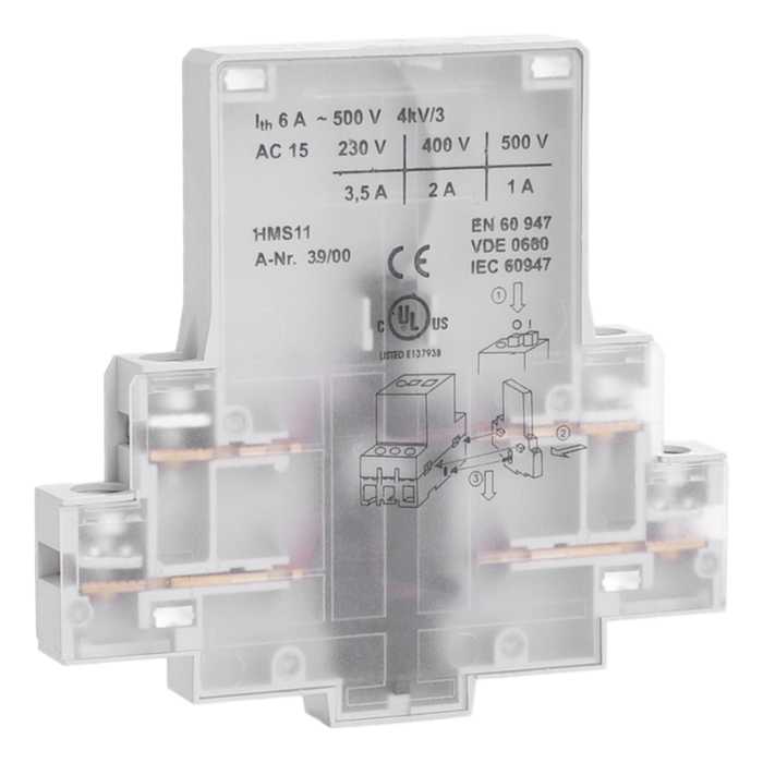 Bloc de contacts aux. 1NO + 1NF, montage lateral Bloc de contacts aux. 1NO + 1NF, montage lateral
