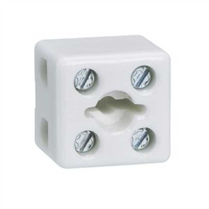 BLOC DE JONCTION PORCELAINE 2 P 20X18X19MM 2,5MM2 BLOC DE JONCTION PORCELAINE 2 P 20X18X19MM 2,5MM2