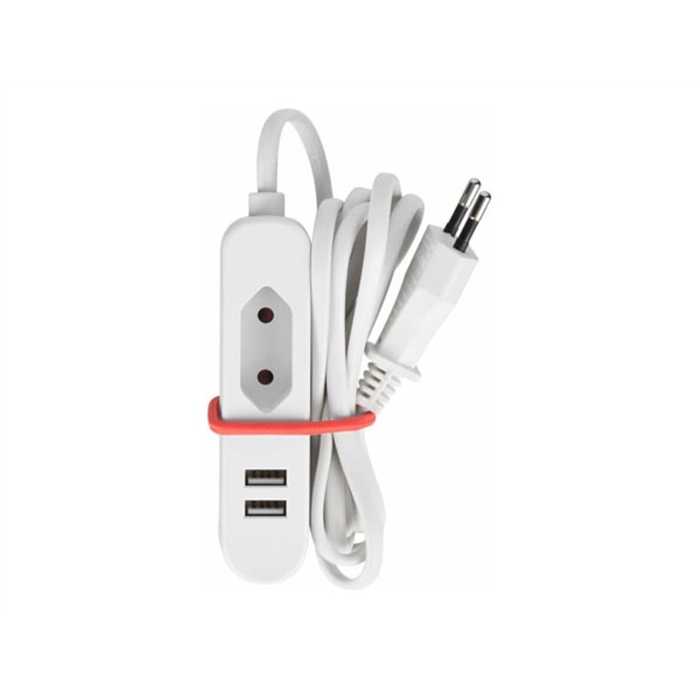 BLOC MULTIPRISE 1 PRISE EURO + 2 USB BLANC 1.5M BLOC MULTIPRISE 1 PRISE EURO + 2 USB BLANC 1.5M
