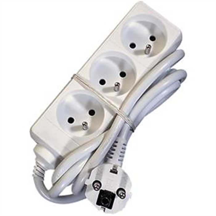 BLOC MULTIPRISE 3X2P+T 16A CORDON 1,5M BLANC BLOC MULTIPRISE 3X2P+T 16A CORDON 1,5M BLANC