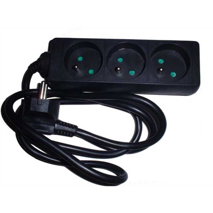 BLOC MULTIPRISES 3X2P+T 16A 1,5M NOIR BLOC MULTIPRISES 3X2P+T 16A 1,5M NOIR