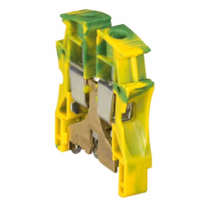 BLOC VIS VERT/JAUNE 16MM² VIKING - PIED METAL - PAS DE 12 BLOC VIS VERT/JAUNE 16MM² VIKING - PIED METAL - PAS DE 12