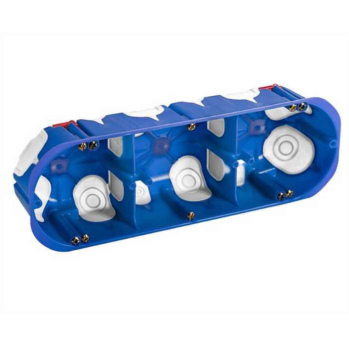 BOITE D'ENCASTREMENT CLOISONS CREUSES 3 COURONNE BOITE D'ENCASTREMENT CLOISONS CREUSES 3 COURONNE