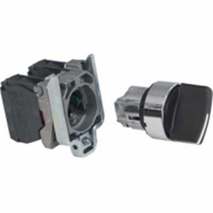 BOUTON TOURNANT NOIR Ø22 1O+1F BOUTON TOURNANT NOIR Ø22 1O+1F