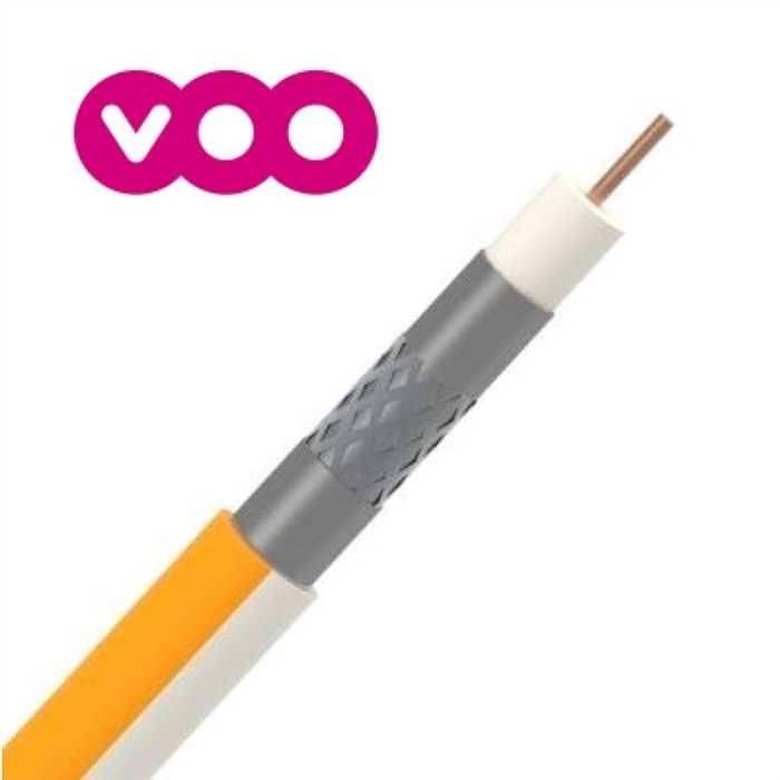 CABLE VOO COAXIAL INTERIEUR TRI6 BLANC B200 CABLE VOO COAXIAL INTERIEUR TRI6 BLANC B200