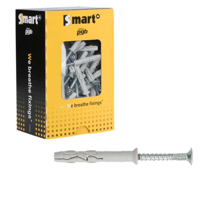 CHEVILLE A CLOU COLLERETTE FRAISEE 8X60 (50PC) CHEVILLE A CLOU COLLERETTE FRAISEE 8X60 (50PC)