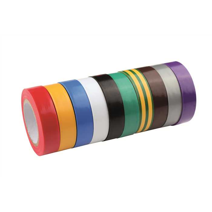 CIMCO RUBAN ISOLANT UNIVERSEL 15X10 10 COULEURS CIMCO RUBAN ISOLANT UNIVERSEL 15X10 10 COULEURS