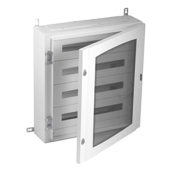 COFFRET METALLIQUE IP65 120 MODULES TRANSPARENT 5R COFFRET METALLIQUE IP65 120 MODULES TRANSPARENT 5R