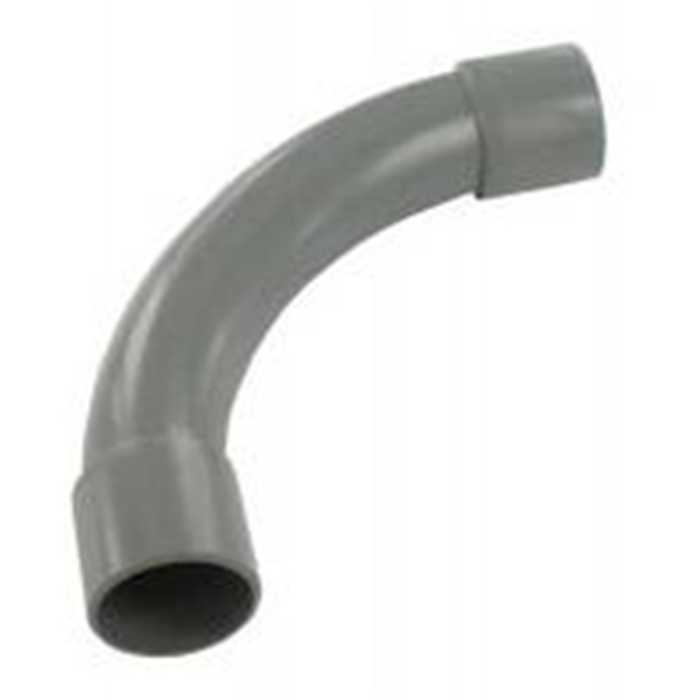 COUDE EN PLASTIQUE 20MM GRIS FONCE RAL7037 COUDE EN PLASTIQUE 20MM GRIS FONCE RAL7037
