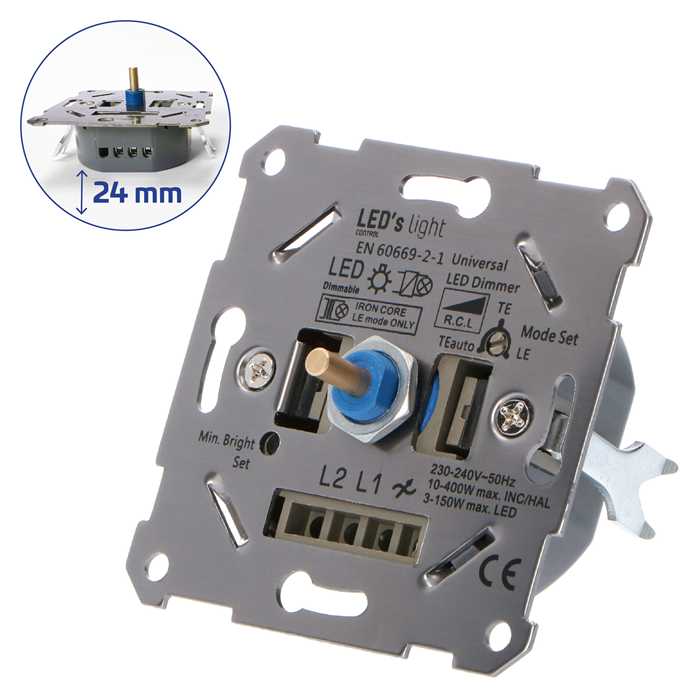 DIMMER INTELLIGENT UNIVERSEL 2-WAY 3-150W LED DIMMER INTELLIGENT UNIVERSEL 2-WAY 3-150W LED