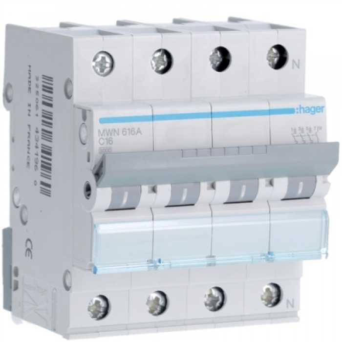 DISJONCTEUR 3KA 3P+N 25A 4M COURBE C DISJONCTEUR 3KA 3P+N 25A 4M COURBE C
