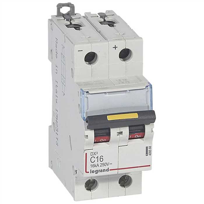 DISJONCTEUR DX3 COURANT CONTINU 2P 16A 10000A/16KA - 2MODULES DISJONCTEUR DX3 COURANT CONTINU 2P 16A 10000A/16KA - 2MODULES