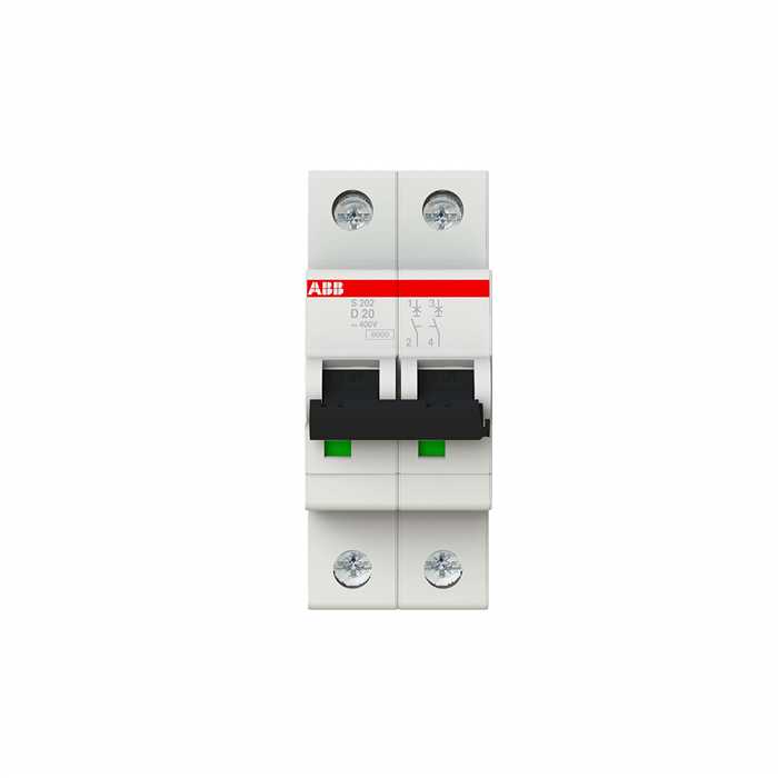 DISJONCTEUR EP60 6KA 2P 20A 2M TYPE D DISJONCTEUR EP60 6KA 2P 20A 2M TYPE D