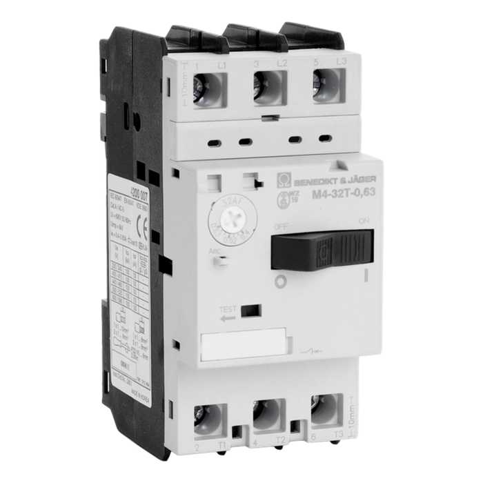 Disjoncteur moteur, Therm. 0,4-0,63A Magn. 7,6A Disjoncteur moteur, Therm. 0,4-0,63A Magn. 7,6A