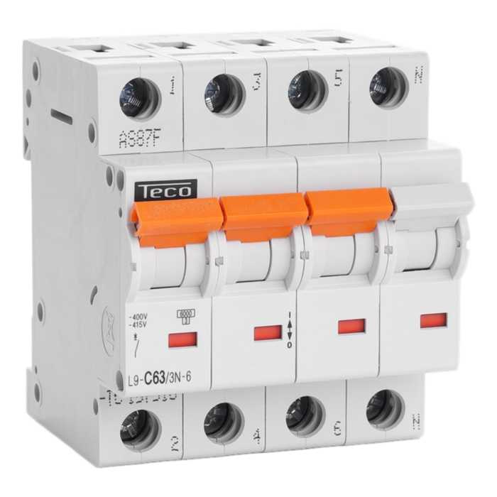 DISJONCTEUR TC 3P+N 63A 10KA COURBE C DISJONCTEUR TC 3P+N 63A 10KA COURBE C