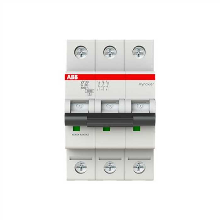 DISJONCTEUR VY30 3KA 3P 20A 3M TYPE C DISJONCTEUR VY30 3KA 3P 20A 3M TYPE C