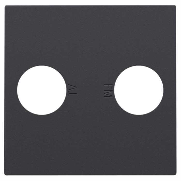 ENJOLIVEUR PRISE COAXIALE TV ET FM ANTHRACITE ENJOLIVEUR PRISE COAXIALE TV ET FM ANTHRACITE