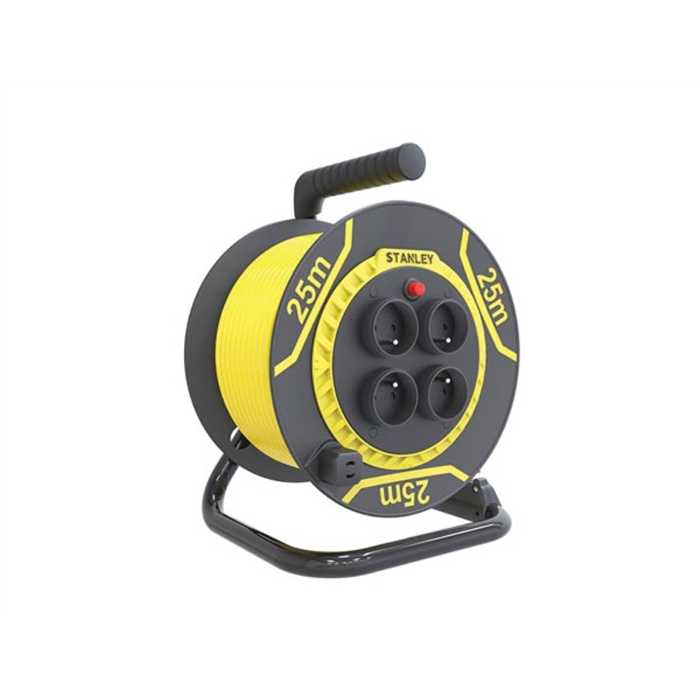 ENROULEUR PVC 3G1,5 25M AVEC 4 PRISES ENROULEUR PVC 3G1,5 25M AVEC 4 PRISES