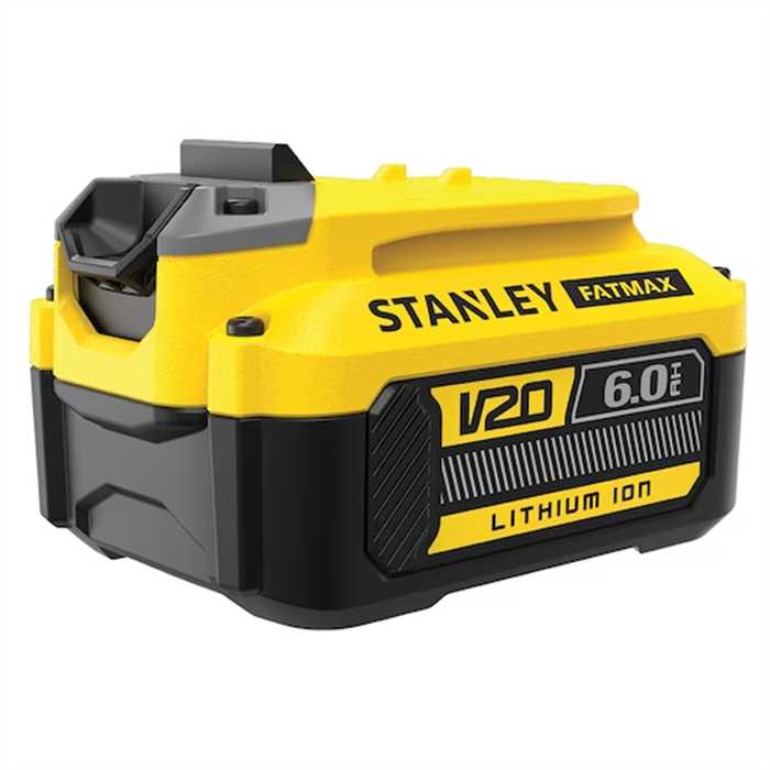 FATMAX BATTERIE LITHIUM-ION V20 6.0AH FATMAX BATTERIE LITHIUM-ION V20 6.0AH