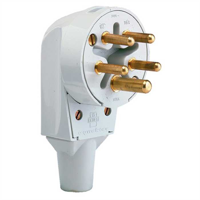 FICHE ETOILE 3P+N+T 32A GRIS FICHE ETOILE 3P+N+T 32A GRIS