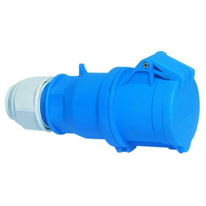 FICHE FEMELLE CEE 3P 32A 230V AVEC PRESSE ETOUPE FICHE FEMELLE CEE 3P 32A 230V AVEC PRESSE ETOUPE