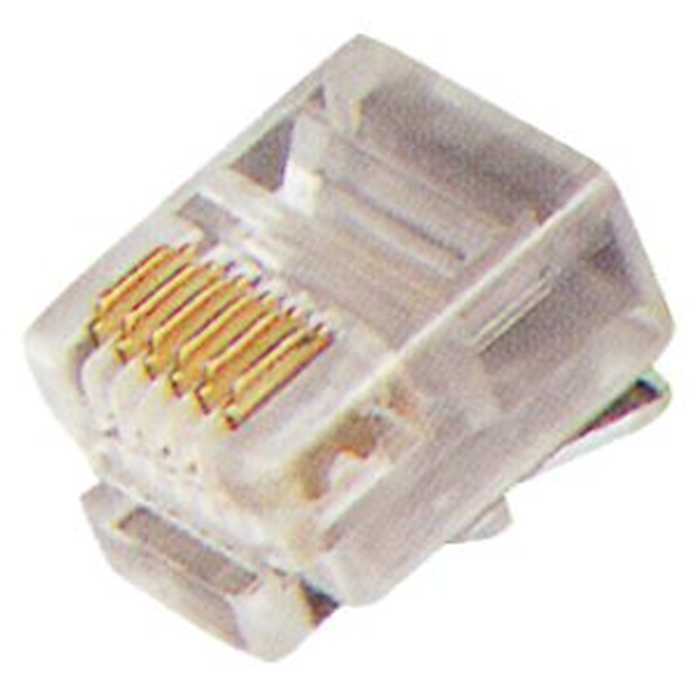 FICHE RJ12 TELEPHONIQUE MODULAIRE A SERTIR (10PC) FICHE RJ12 TELEPHONIQUE MODULAIRE A SERTIR (10PC)