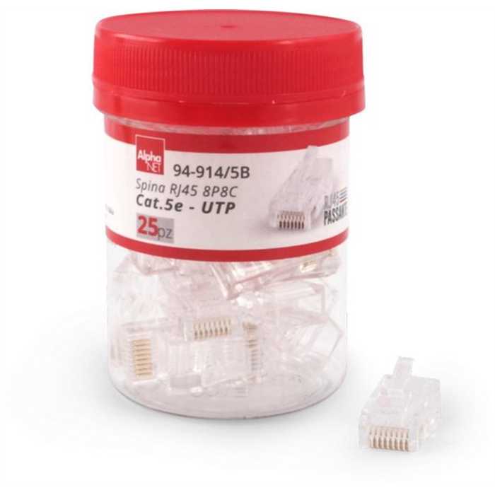 FICHE RJ45 MALE CAT.5E UTP (25PC) FICHE RJ45 MALE CAT.5E UTP (25PC)