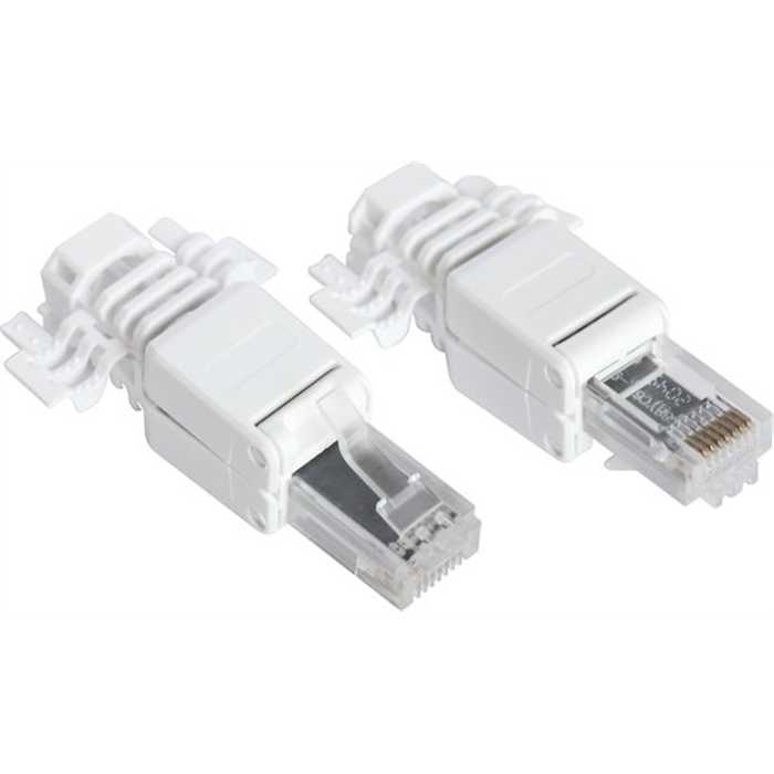 FICHES RJ45 MALE AVEC GUIDE UTP CAT.7 (2PC) FICHES RJ45 MALE AVEC GUIDE UTP CAT.7 (2PC)