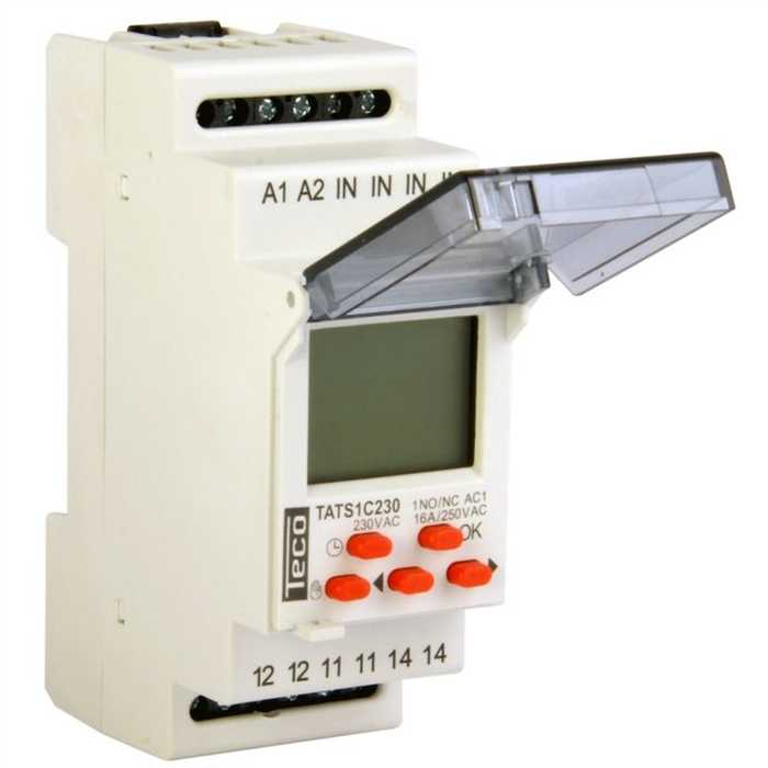 HORLOGE DIGITALE ASTRONOMIQUE TECO 1 INV. 16A 230V HORLOGE DIGITALE ASTRONOMIQUE TECO 1 INV. 16A 230V