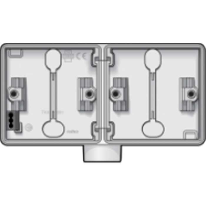 HYDRO BOITE DOUBLE 1 ENTREE BLANC HYDRO BOITE DOUBLE 1 ENTREE BLANC