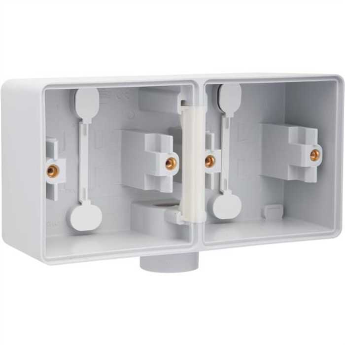 HYDRO - BOITE DOUBLE HORIZONTAL 1 ENTREE M20 GRIS IP55 HYDRO - BOITE DOUBLE HORIZONTAL 1 ENTREE M20 GRIS IP55