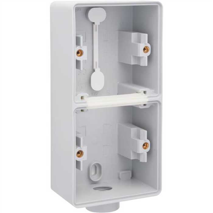 HYDRO - BOITE DOUBLE VERTICAL 1 ENTREE M20 GRIS HYDRO - BOITE DOUBLE VERTICAL 1 ENTREE M20 GRIS