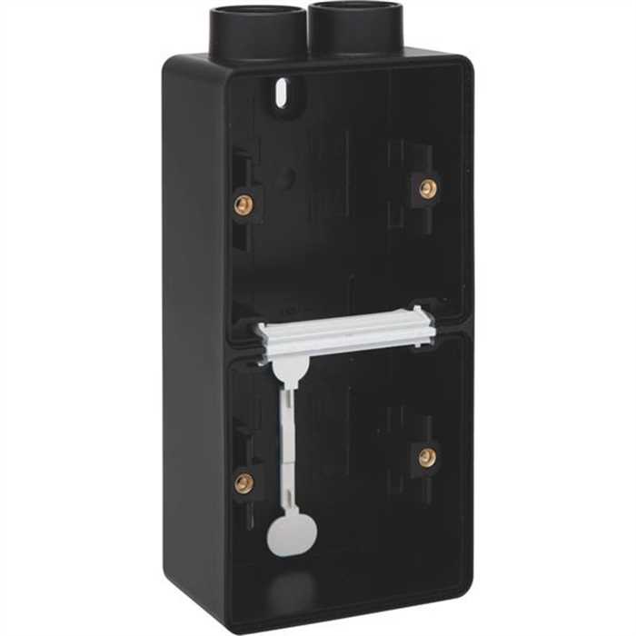 HYDRO - BOITE DOUBLE VERTICALE 2 ENTREE NOIR IP55 HYDRO - BOITE DOUBLE VERTICALE 2 ENTREE NOIR IP55
