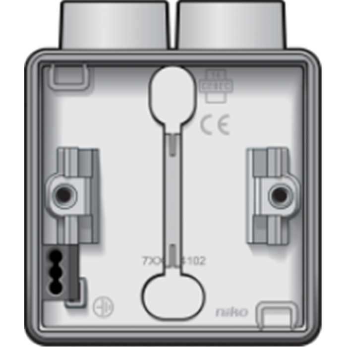 HYDRO BOITE SIMPLE 2 ENTREES BLANC HYDRO BOITE SIMPLE 2 ENTREES BLANC