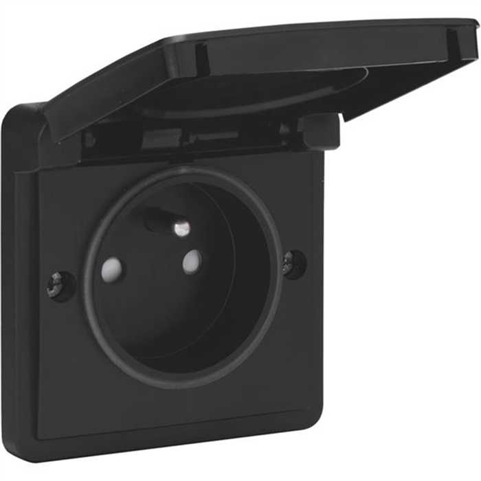 HYDRO - PRISE 2P+T AVEC BROCHE NOIR RAPIDE IP55 HYDRO - PRISE 2P+T AVEC BROCHE NOIR RAPIDE IP55